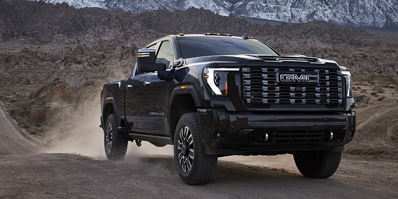 GMC Sierra HD off-road truck featured during GMC Truck Month