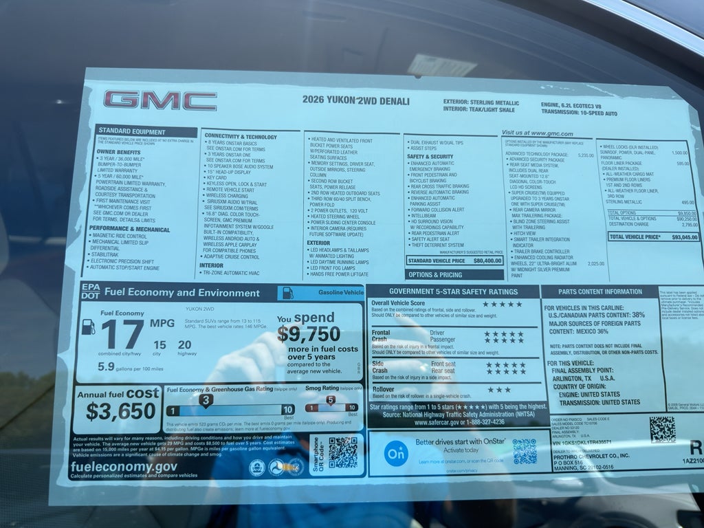 2026 GMC Yukon Denali