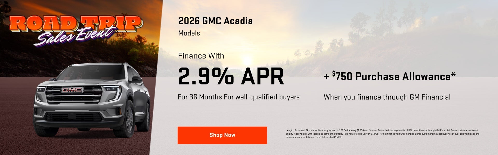 2026 GMC Acadia
