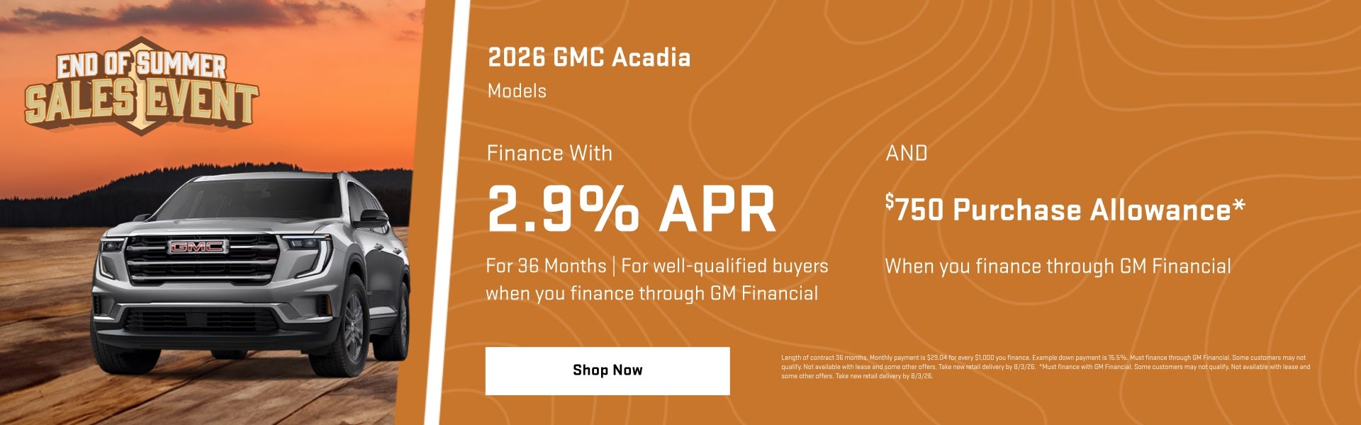 2026 GMC Acadia