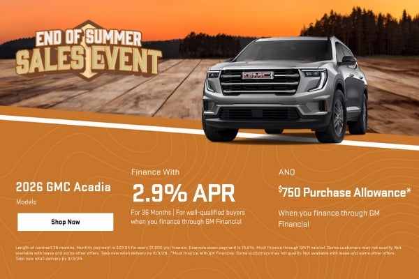 2026 GMC Acadia